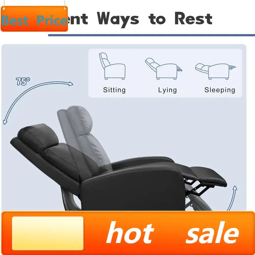 Reclining Leather Home Theater Chair