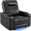 Reclining Leather Home Theater Chair