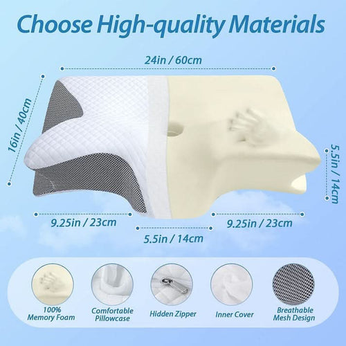 Ergonomic Bamboo Contour Pillow